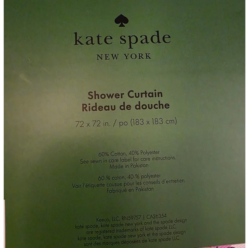 Kate Spade‎ New York Shower Curtain Dreamy Daisy Floral Print 72x72